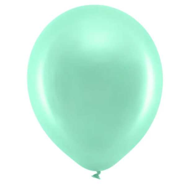 Luftballons - Metallic Mint - von PartyDeco